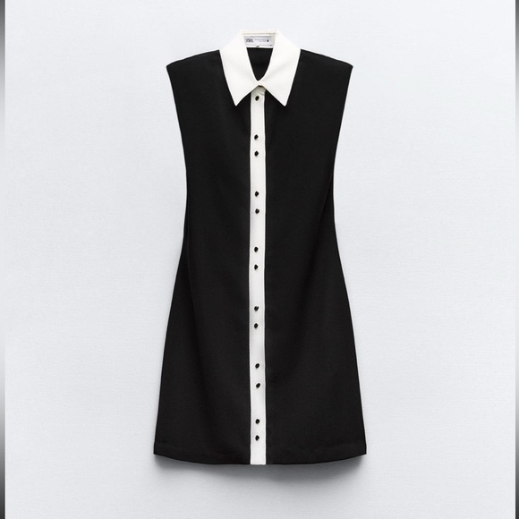 SLEEVELESS CREPE DRESS - Picture 2 of 5